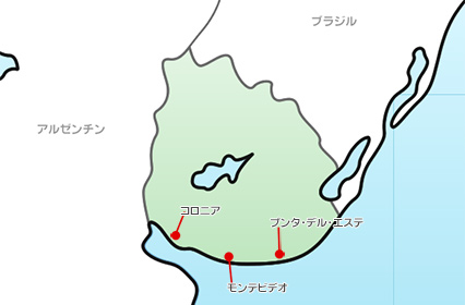 ウルグアイの主要観光地